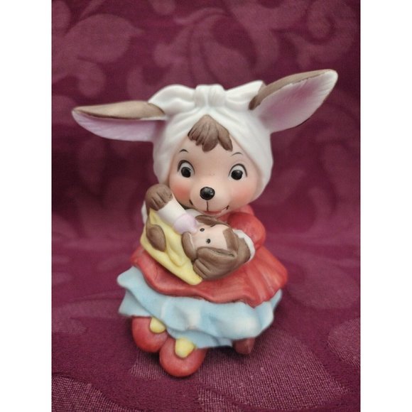 unbranded | Other | Easter Bunny Rabbit Mon Holding A Baby Rabbit ...